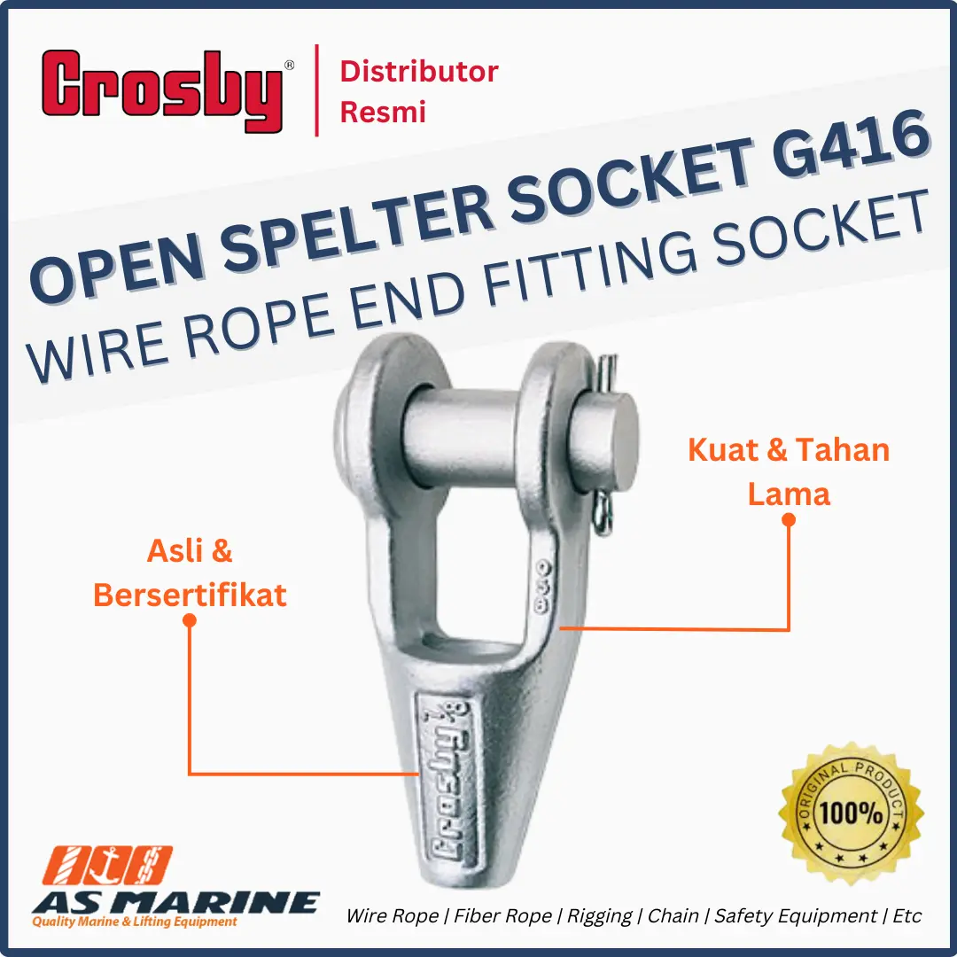 open spelter socket crosby g416